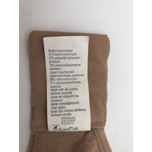 Warner's Simply Perfect Cooling Underwire T-Shirt Bra Beige RB6281T Women's 44DD - Picture 6 of 6